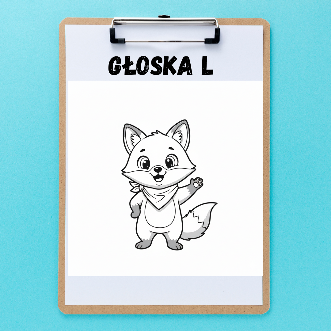 Głoska L mini paczka - czarno-biała