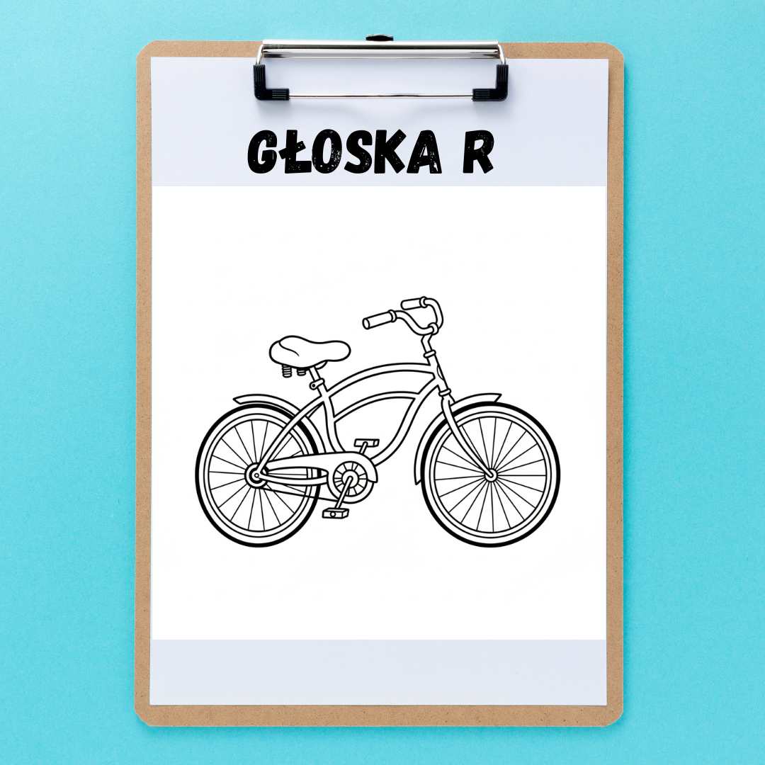 Głoska R mini paczka - czarno-biała