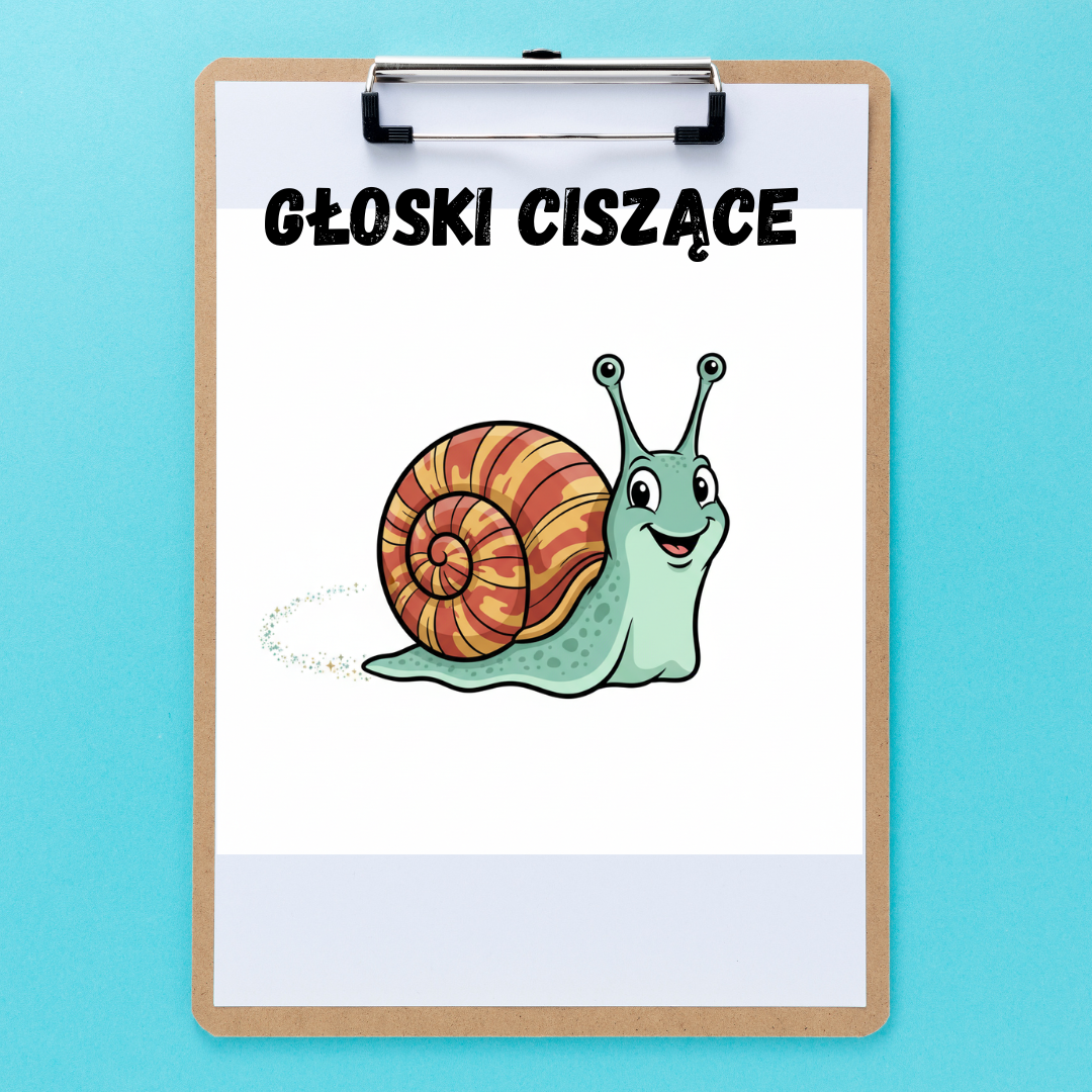 Głoski ciszące Ś, Ź, Ć, DŹ - kolorowe