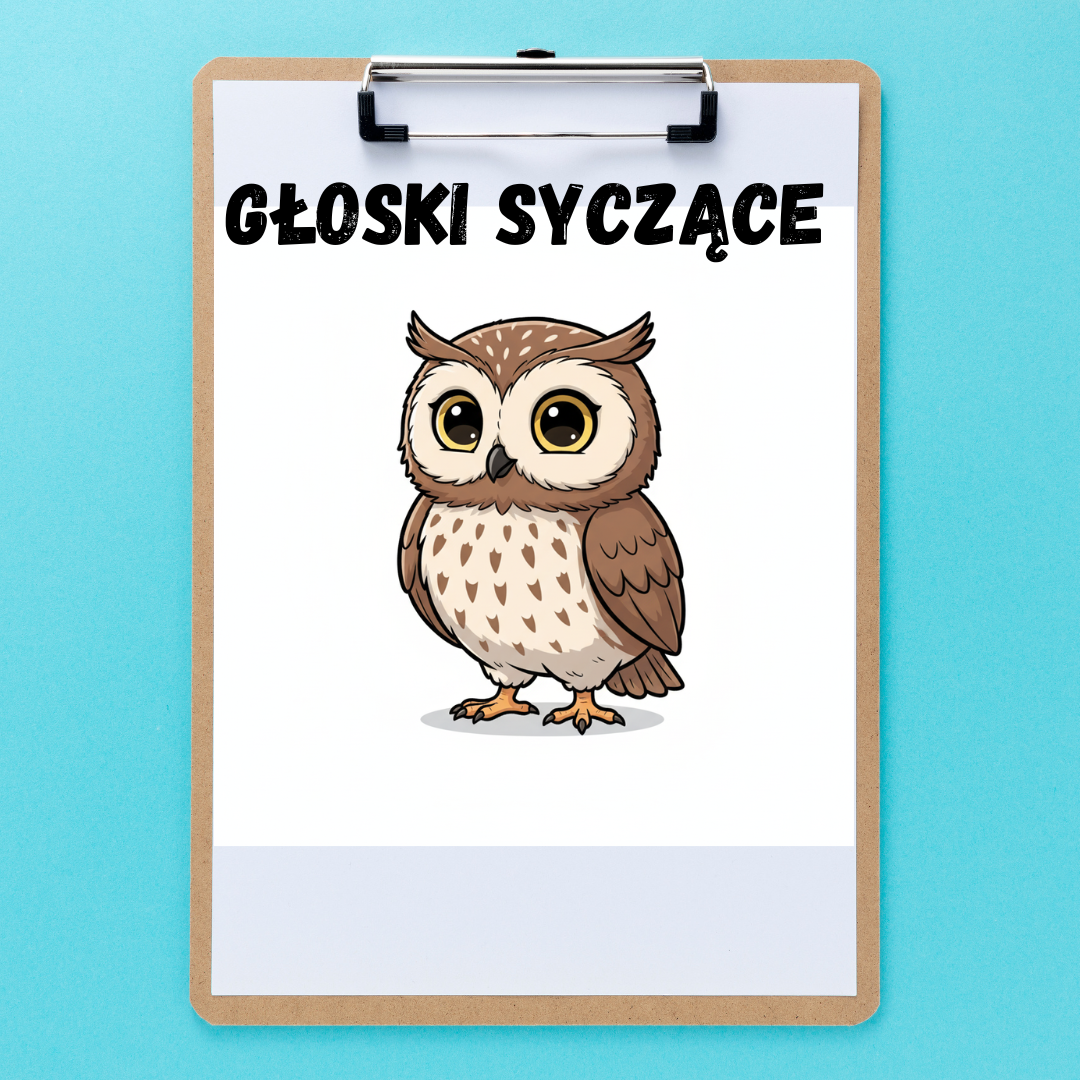 Głoski syczące S, Z, C, DZ - kolorowe