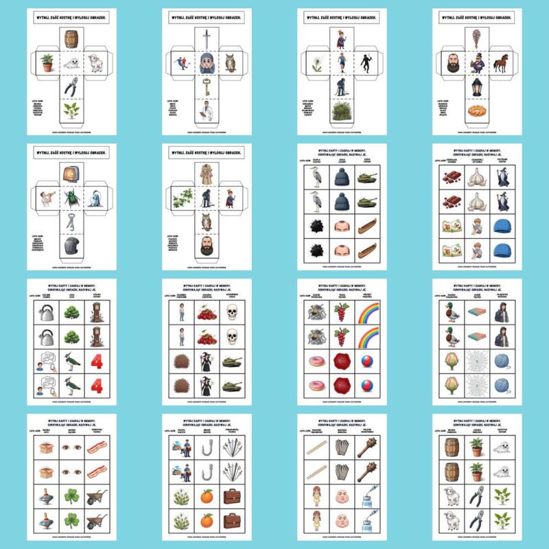 Gloski szumiace kolor 8