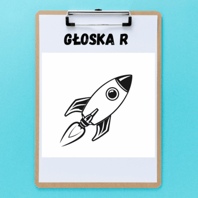 Głoska R pakiet - czarno-białe