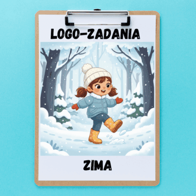 Logo-Zadania "Zima" - gra logopedyczna
