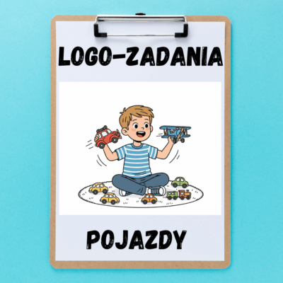 Logo-Zadania "Pojazdy" - gra logopedyczna