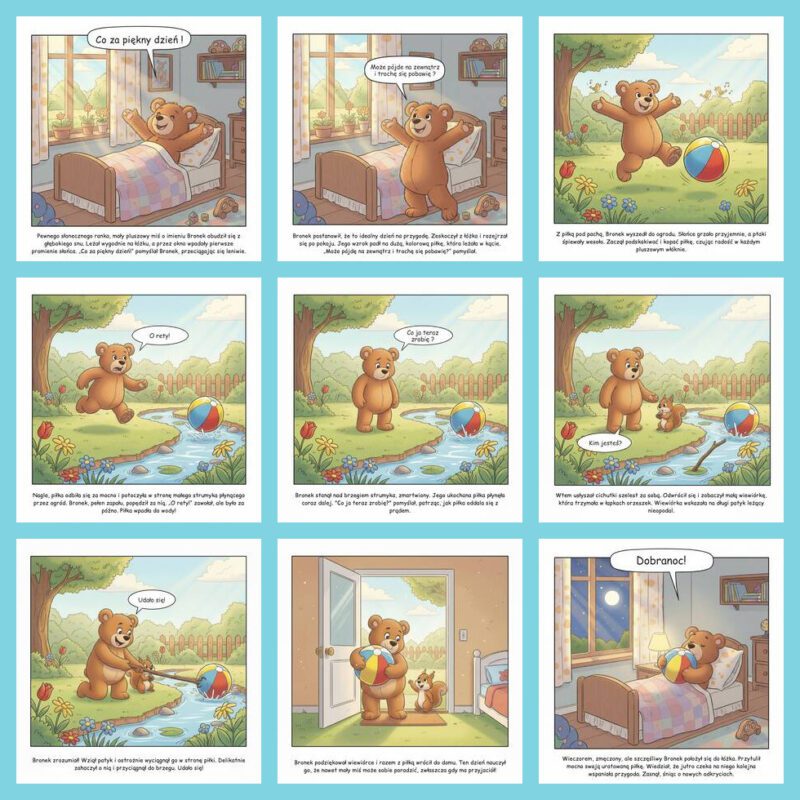 Historyjka Pluszowy Mis mozaika