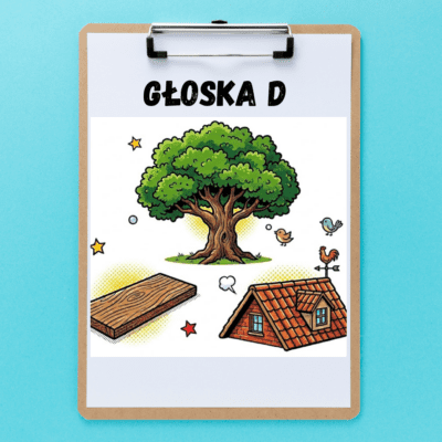Głoska D pakiet - kolorowe