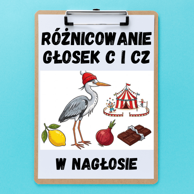 Roznicowanie glosek C i CZ naglos miniaturka
