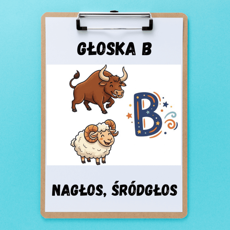 Głoska B pakiet - kolorowe, miniaturka